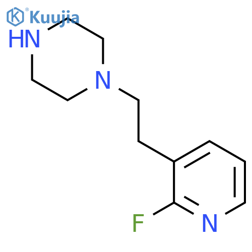 1-2-(2-fluoropyridin-3-yl)ethylpiperazine structure