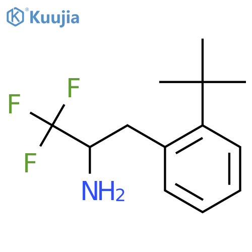 3-(2-tert-butylphenyl)-1,1,1-trifluoropropan-2-amine structure