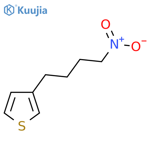 3-(4-nitrobutyl)thiophene structure