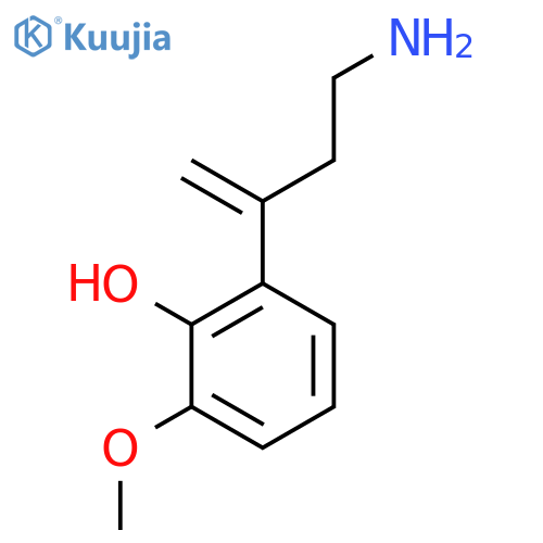 2-(4-aminobut-1-en-2-yl)-6-methoxyphenol structure