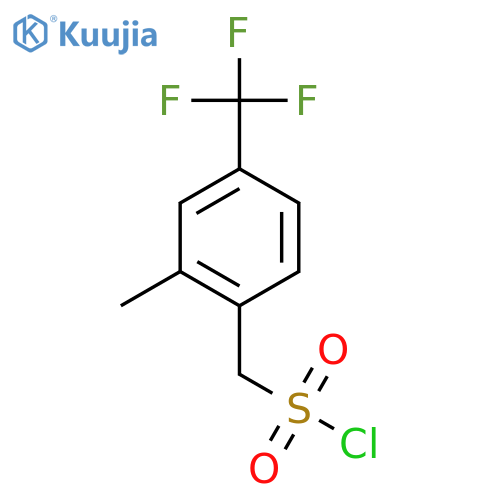 2-methyl-4-(trifluoromethyl)phenylmethanesulfonyl chloride structure