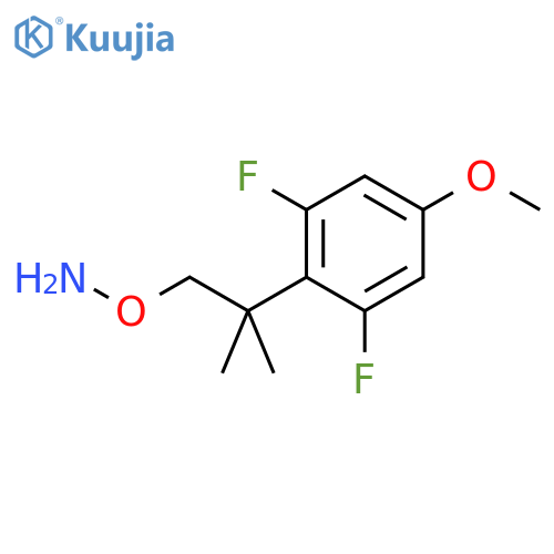 O-2-(2,6-difluoro-4-methoxyphenyl)-2-methylpropylhydroxylamine structure