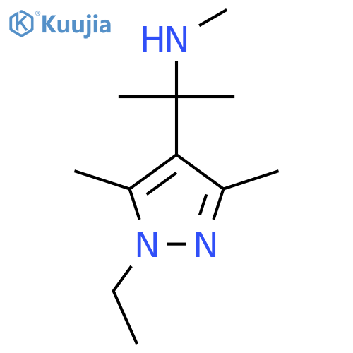 2-(1-ethyl-3,5-dimethyl-1H-pyrazol-4-yl)propan-2-yl(methyl)amine structure