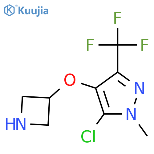 4-(azetidin-3-yloxy)-5-chloro-1-methyl-3-(trifluoromethyl)-1H-pyrazole structure