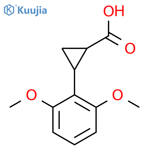 2-(2,6-dimethoxyphenyl)cyclopropane-1-carboxylic acid structure