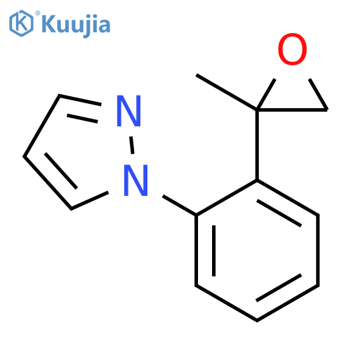 1-2-(2-methyloxiran-2-yl)phenyl-1H-pyrazole structure