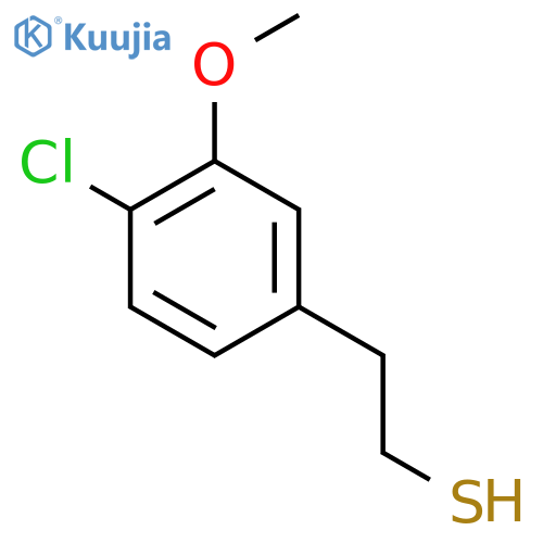 2-(4-chloro-3-methoxyphenyl)ethane-1-thiol structure