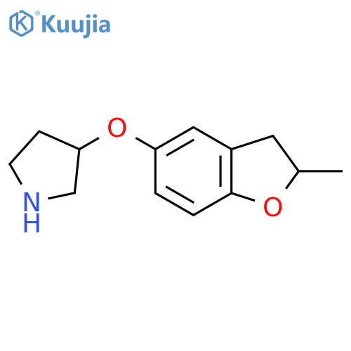 3-(2-methyl-2,3-dihydro-1-benzofuran-5-yl)oxypyrrolidine structure