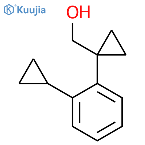 1-(2-cyclopropylphenyl)cyclopropylmethanol structure