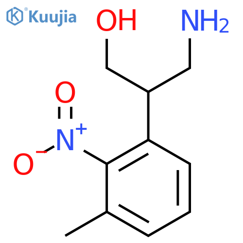 3-amino-2-(3-methyl-2-nitrophenyl)propan-1-ol structure