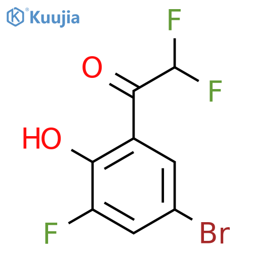 1-(5-bromo-3-fluoro-2-hydroxyphenyl)-2,2-difluoroethan-1-one structure