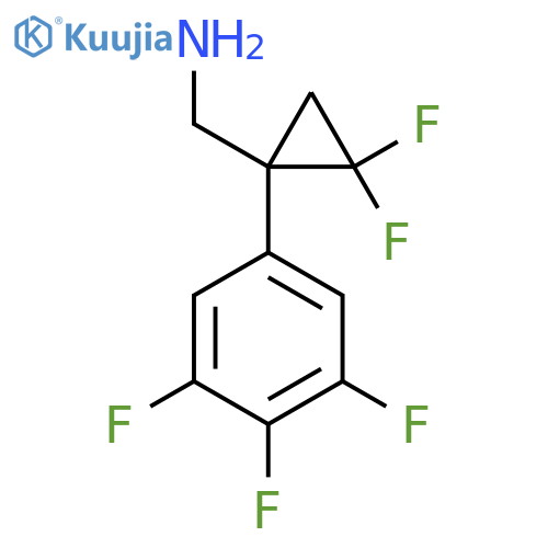 2,2-difluoro-1-(3,4,5-trifluorophenyl)cyclopropylmethanamine structure