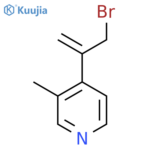 4-(3-bromoprop-1-en-2-yl)-3-methylpyridine structure
