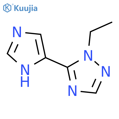1-ethyl-5-(1H-imidazol-4-yl)-1H-1,2,4-triazole structure