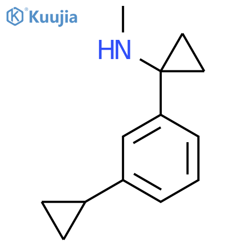 1-(3-cyclopropylphenyl)-N-methylcyclopropan-1-amine structure
