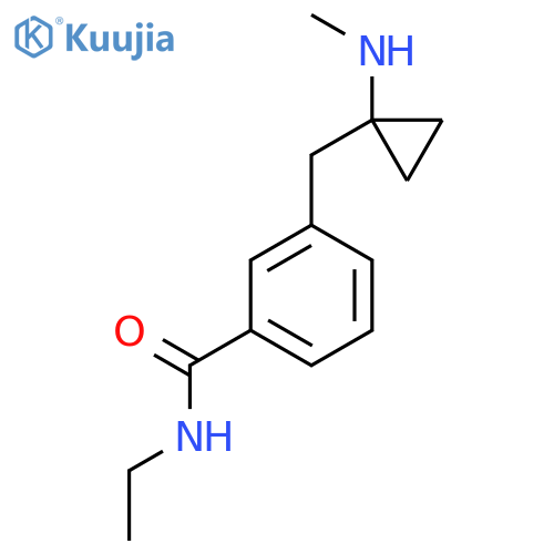 N-ethyl-3-{1-(methylamino)cyclopropylmethyl}benzamide structure