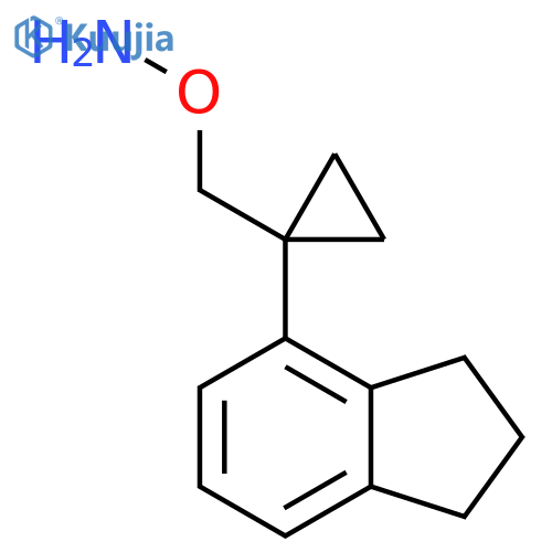 O-{1-(2,3-dihydro-1H-inden-4-yl)cyclopropylmethyl}hydroxylamine structure