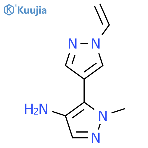 5-(1-ethenyl-1H-pyrazol-4-yl)-1-methyl-1H-pyrazol-4-amine structure