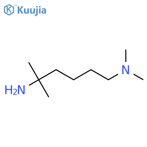 (5-amino-5-methylhexyl)dimethylamine structure