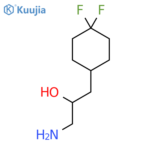 1-amino-3-(4,4-difluorocyclohexyl)propan-2-ol structure