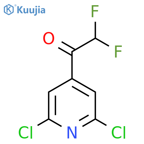 1-(2,6-dichloropyridin-4-yl)-2,2-difluoroethan-1-one structure
