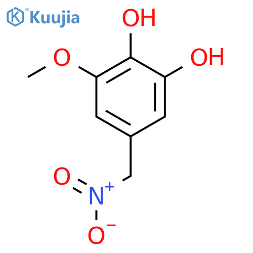 3-methoxy-5-(nitromethyl)benzene-1,2-diol structure