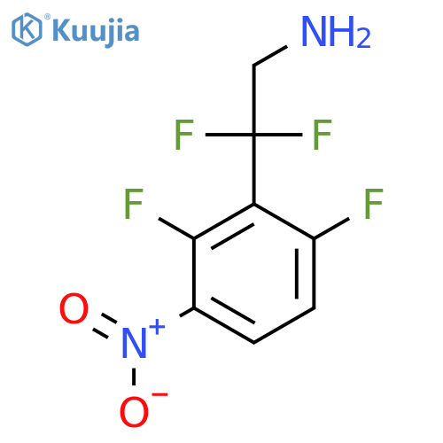 2-(2,6-difluoro-3-nitrophenyl)-2,2-difluoroethan-1-amine structure