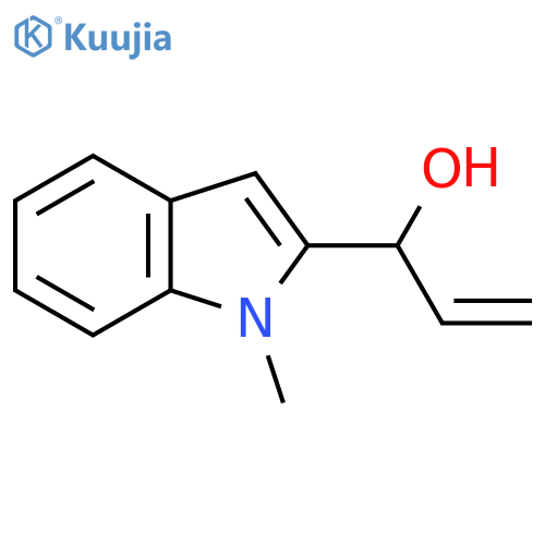 1-(1-methyl-1H-indol-2-yl)prop-2-en-1-ol structure
