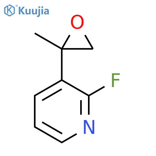 2-fluoro-3-(2-methyloxiran-2-yl)pyridine structure