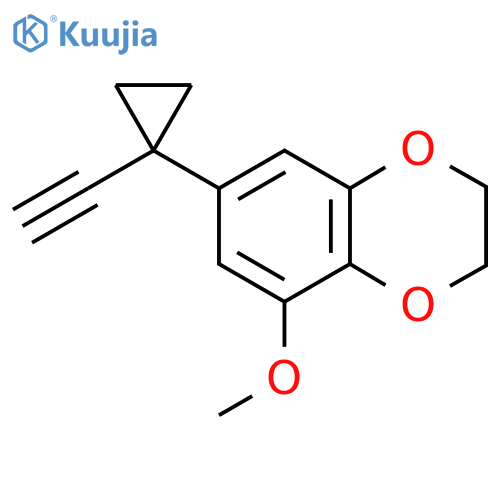 7-(1-ethynylcyclopropyl)-5-methoxy-2,3-dihydro-1,4-benzodioxine structure