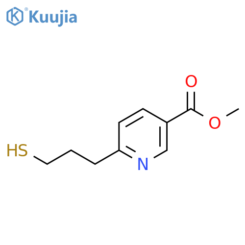 methyl 6-(3-sulfanylpropyl)pyridine-3-carboxylate structure