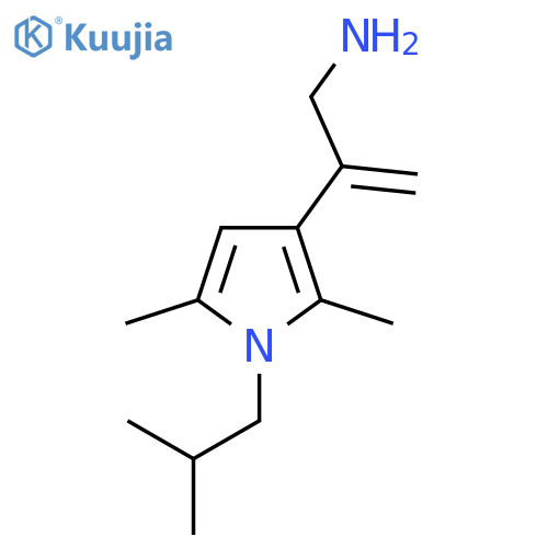 2-2,5-dimethyl-1-(2-methylpropyl)-1H-pyrrol-3-ylprop-2-en-1-amine structure