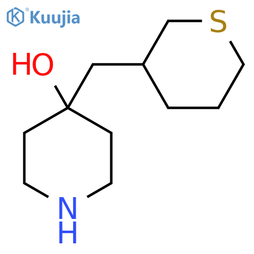 4-(thian-3-yl)methylpiperidin-4-ol structure