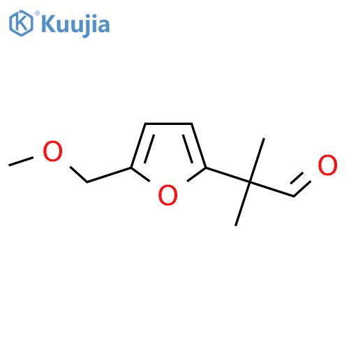 2-5-(methoxymethyl)furan-2-yl-2-methylpropanal structure