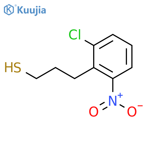 3-(2-chloro-6-nitrophenyl)propane-1-thiol structure