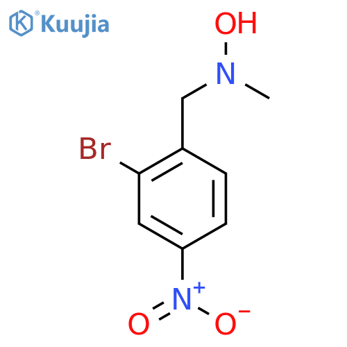 N-(2-bromo-4-nitrophenyl)methyl-N-methylhydroxylamine structure