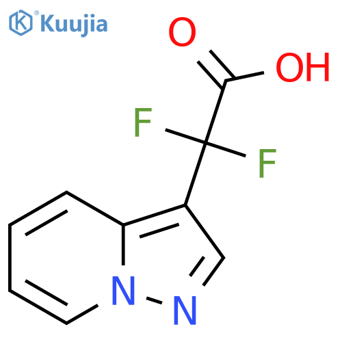 2,2-difluoro-2-{pyrazolo1,5-apyridin-3-yl}acetic acid structure