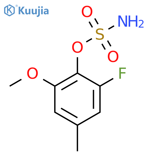 2-fluoro-6-methoxy-4-methylphenyl sulfamate structure