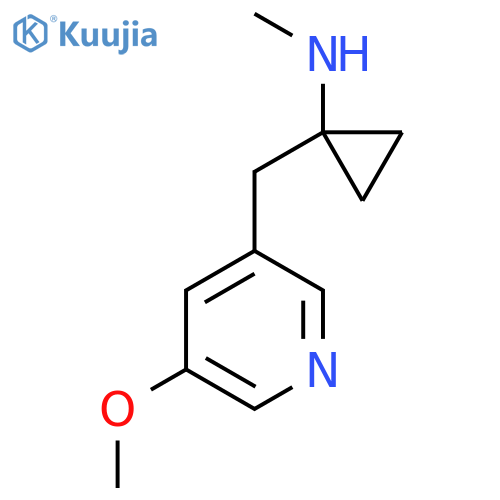 1-(5-methoxypyridin-3-yl)methyl-N-methylcyclopropan-1-amine structure