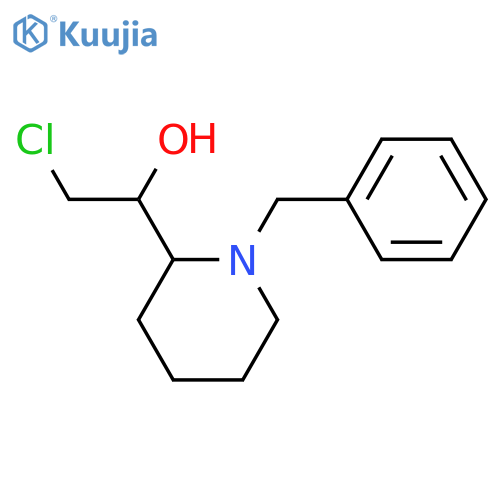 1-(1-benzylpiperidin-2-yl)-2-chloroethan-1-ol structure
