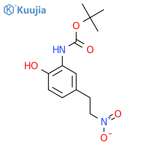 tert-butyl N-2-hydroxy-5-(2-nitroethyl)phenylcarbamate structure