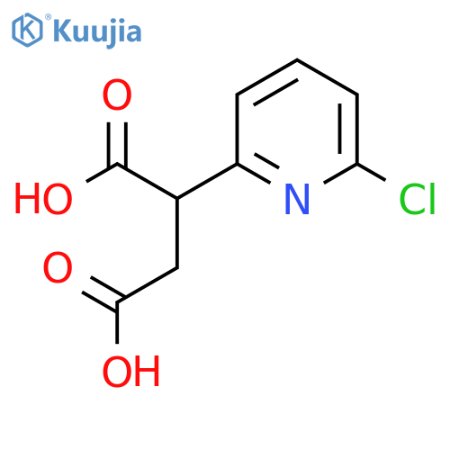 2-(6-chloropyridin-2-yl)butanedioic acid structure