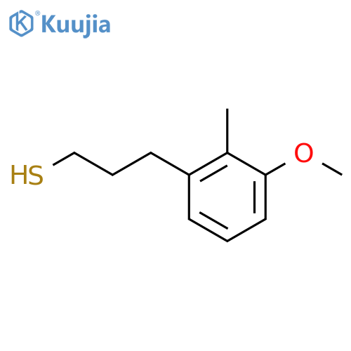 3-(3-methoxy-2-methylphenyl)propane-1-thiol structure