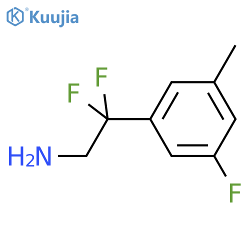 2,2-difluoro-2-(3-fluoro-5-methylphenyl)ethan-1-amine structure