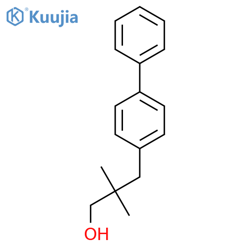 2,2-dimethyl-3-(4-phenylphenyl)propan-1-ol structure
