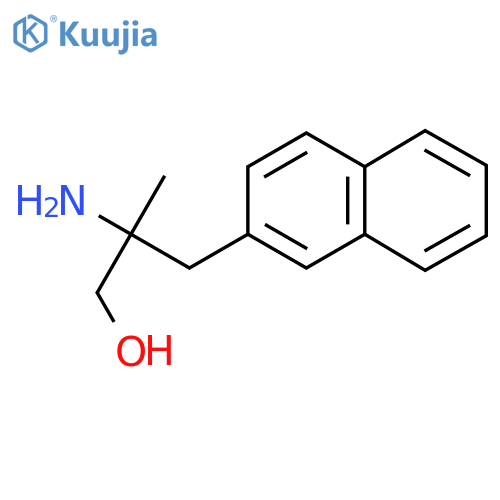 2-amino-2-methyl-3-(naphthalen-2-yl)propan-1-ol structure