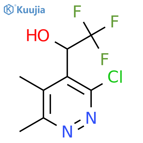 1-(3-Chloro-5,6-dimethylpyridazin-4-yl)-2,2,2-trifluoroethan-1-ol structure