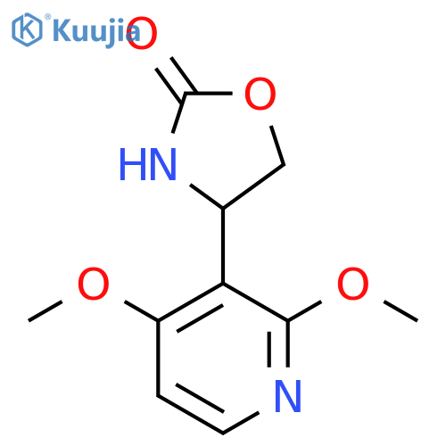 4-(2,4-dimethoxypyridin-3-yl)-1,3-oxazolidin-2-one structure