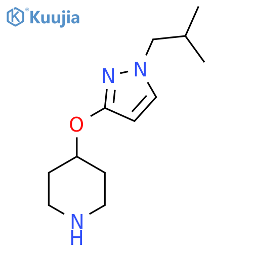 4-{1-(2-methylpropyl)-1H-pyrazol-3-yloxy}piperidine structure