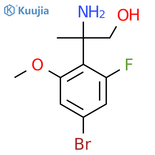 2-amino-2-(4-bromo-2-fluoro-6-methoxyphenyl)propan-1-ol structure